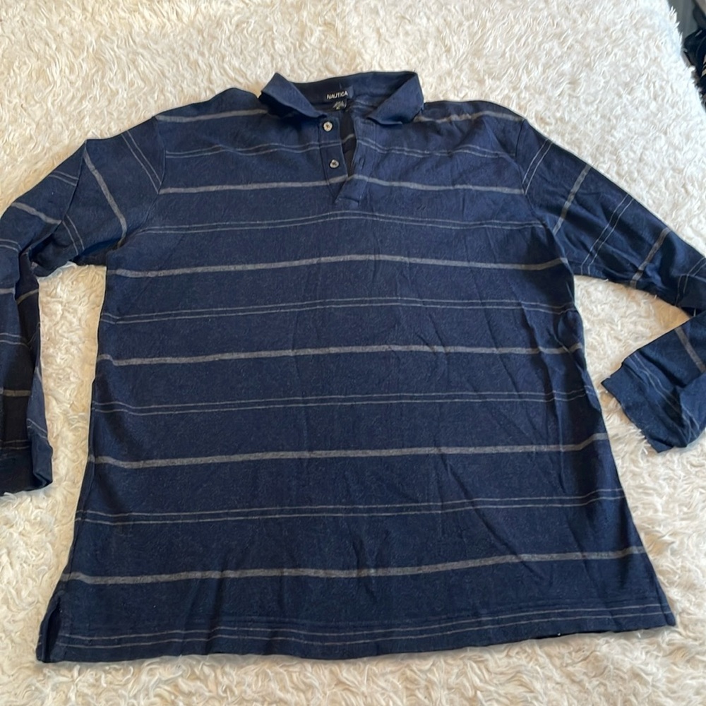 Nautica Men’s Extra Large Long Sleeve Polo Shirt